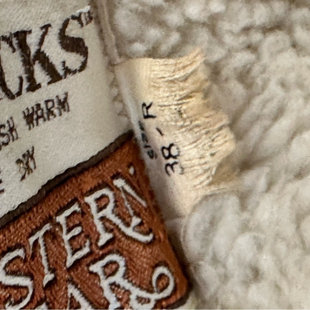 Vintage 70s Sears Roebucks Sherpa Denim Trucker Jean Jacket USA Size 38​ - Picture 10 of 12